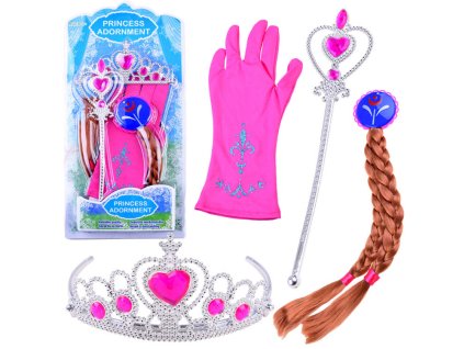 214768 set princezna z pohadky korunka vlasy