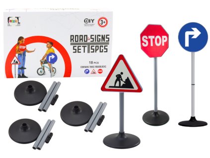 Sada dopravních značek 76 cm 3 ks1