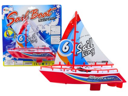 Plávajúce loďka na batérie červená