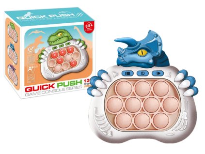 Senzorická hra Dinosaurus Pop It modrá