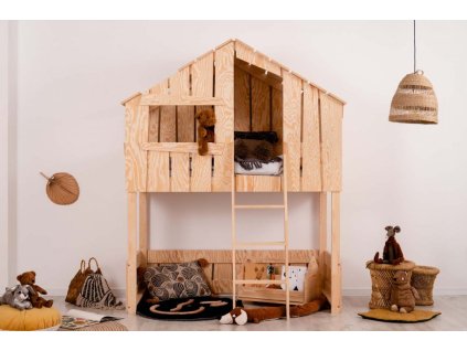 TED A Patrová postel chata ADEKO (Rozměry 70 x 160 cm)