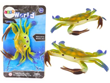220615 gumova figurka krab zeleny