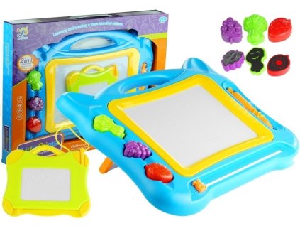 Mazacia magnetická tabuľa s pečiatkami 2v1