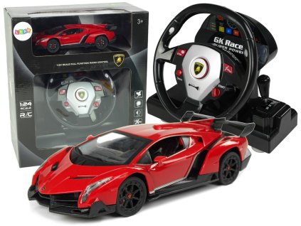 Auto na diaľkové ovládanie Lamborghini Veneno R/C 1:24 červené