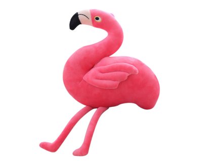 224145 1 plysovy plamenak 25 cm ruzovy