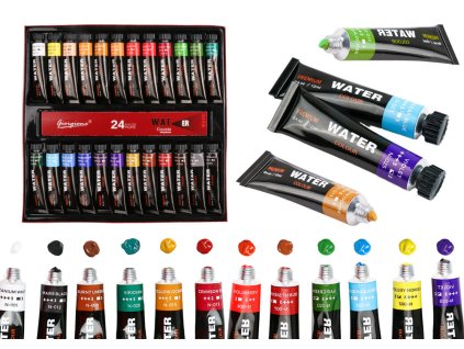 Sada akrylových farieb v tube 24 farieb