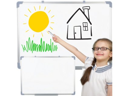 Magnetická multifunkčná stierateľná tabuľa 90x60cm biela