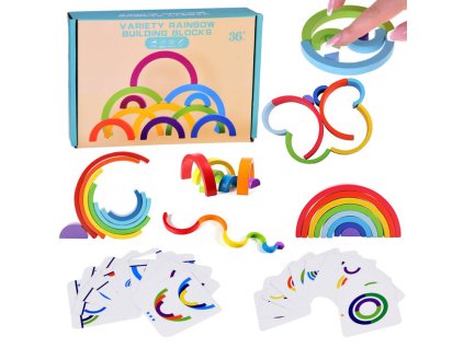 pol pl Drewniana ukladanka edukacyjna Montessori kolorowa tecza zadania ZA5328 21357 12