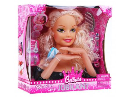 Česacia hlava bábiky na štylizáciu účesu Blond