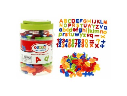 Veľká sada magnetiek, písmen a čísel