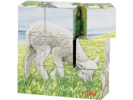 236937 kostky s obrazkem zviratka na statku