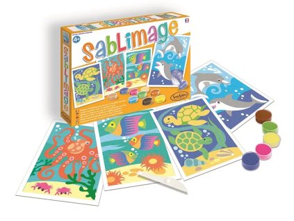 238929 sablimage piskove obrazky ryby a delfini