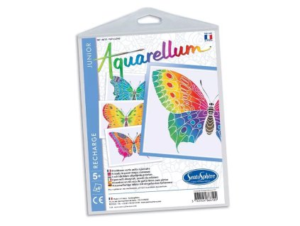 240429 sada obrazku akvarely junior motyli