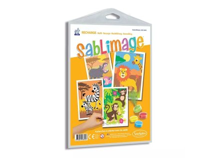 240729 sada obrazku sablimage piskove obrazky africka zvirata