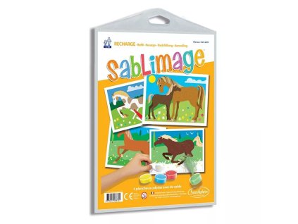 240738 sada obrazku sablimage piskove obrazky kone