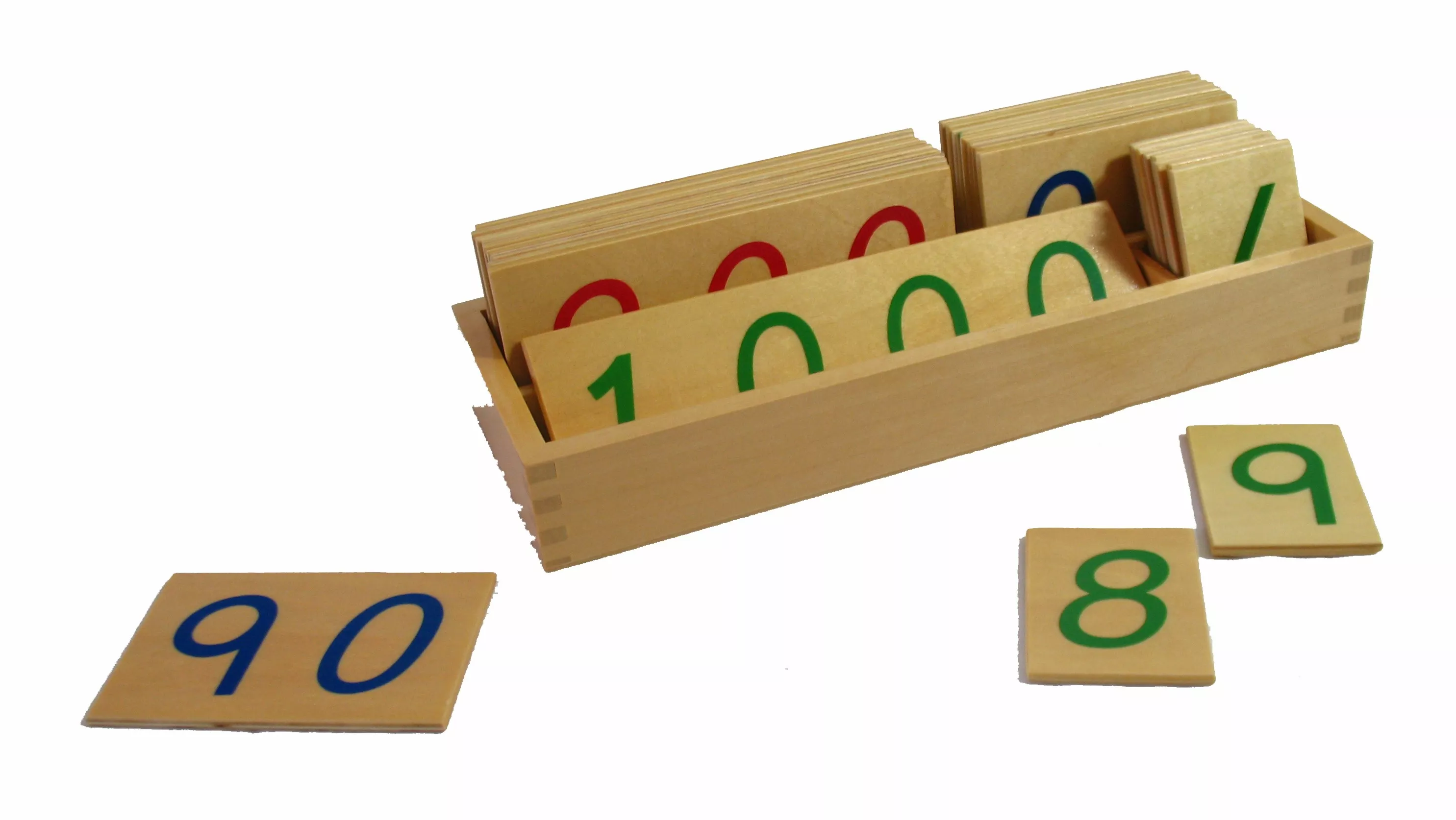 Moyo Montessori Moyo Montessori Veľké drevené karty s číslami 1-1000