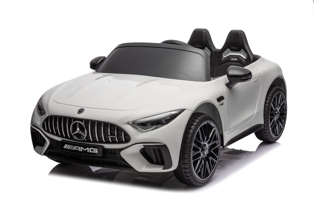 Mamido Mamido Elektrické autíčko Mercedes AMG SL63 4x200W 24V biele EVA, ECO koža