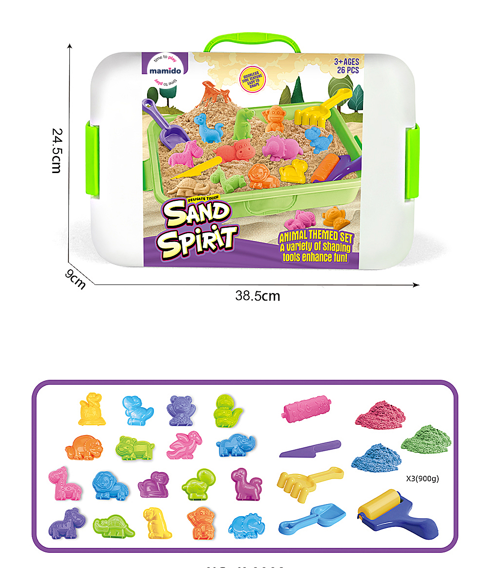 Mamido Mamido Kinetický piesok v kufríku 26 ks