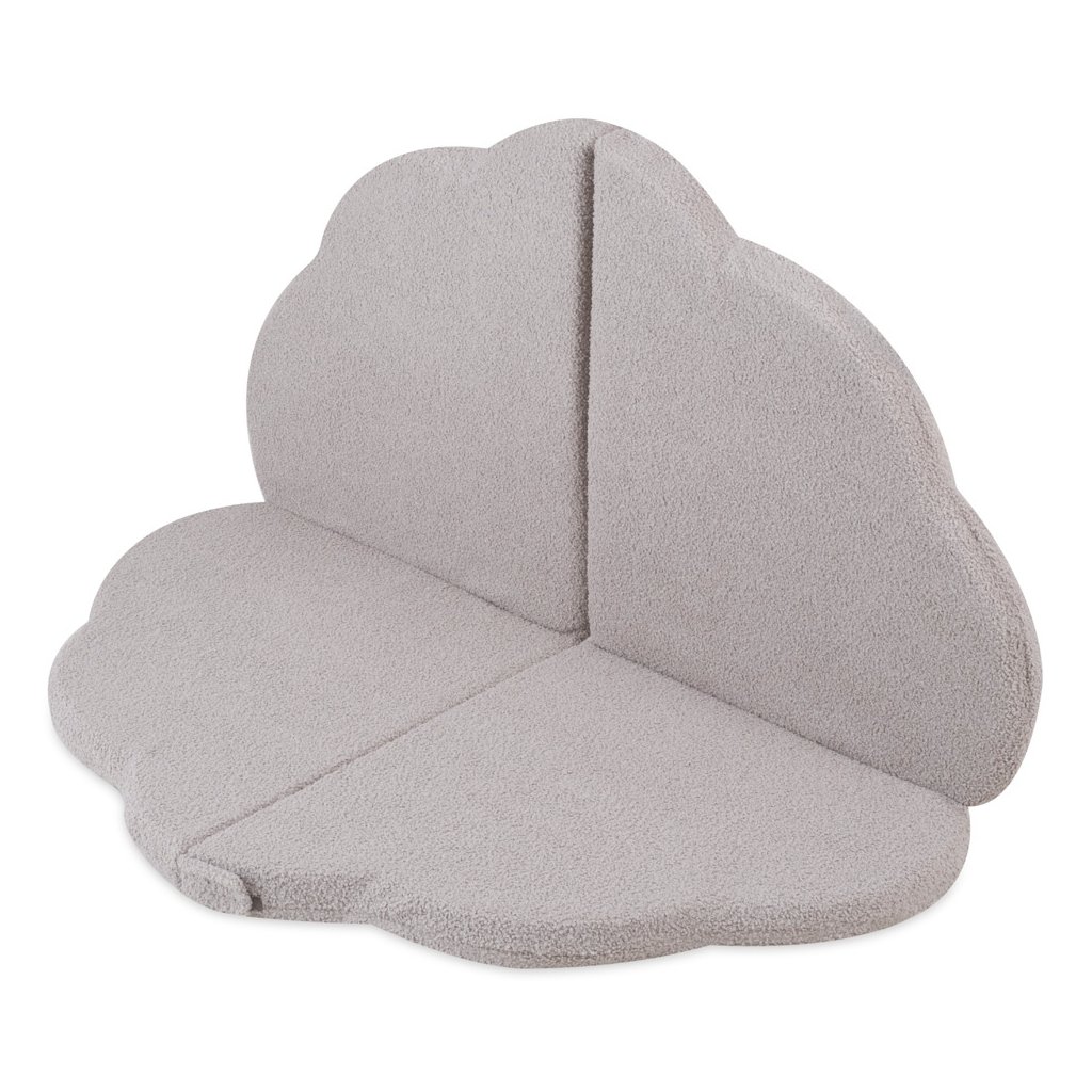 PLUSH NEST PLUSH NEST Detská hracia podložka Nadýchaný kvet – sivý baranček