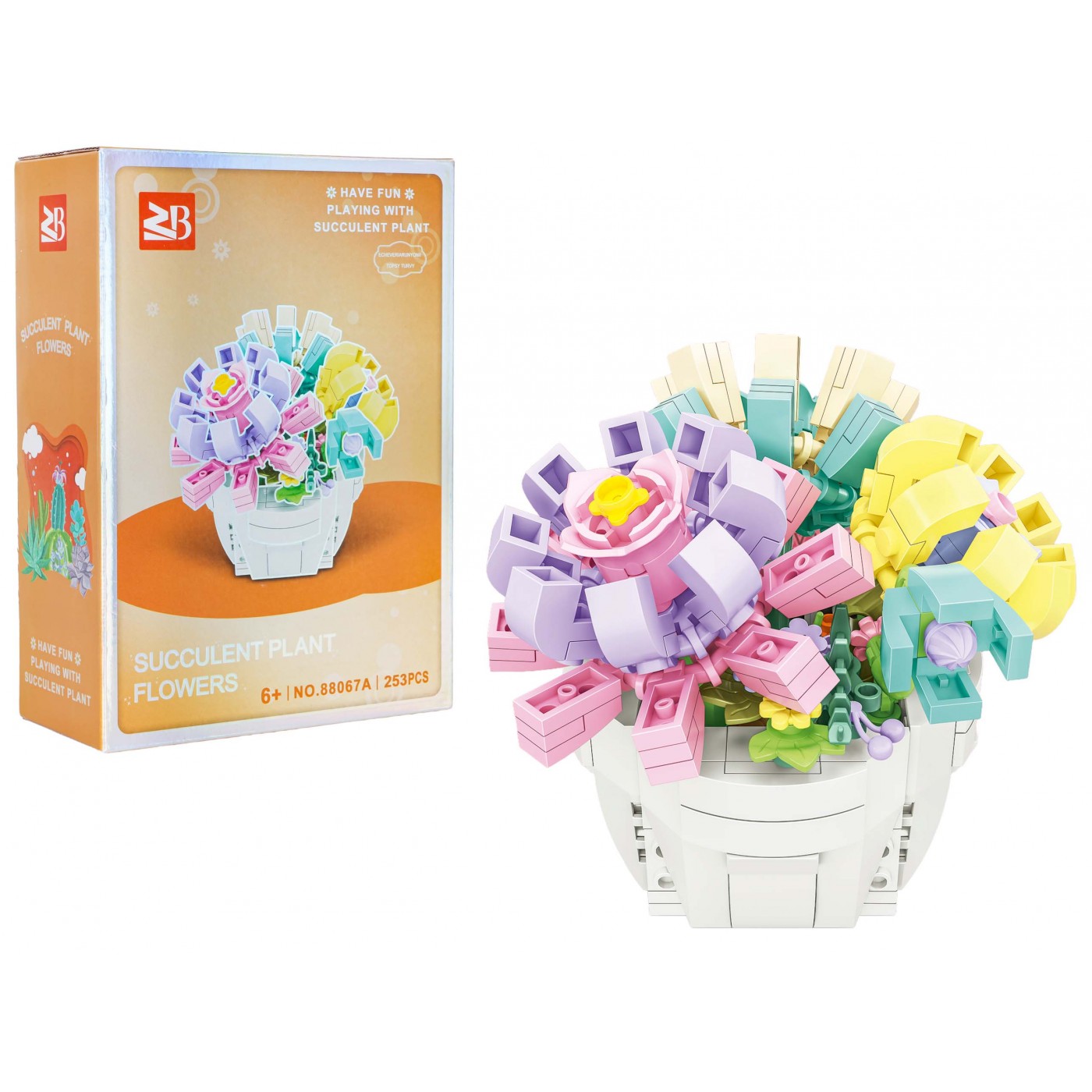 mamido Stavebnica Kytica v kvetináči 253 dielikov pre deti 6+