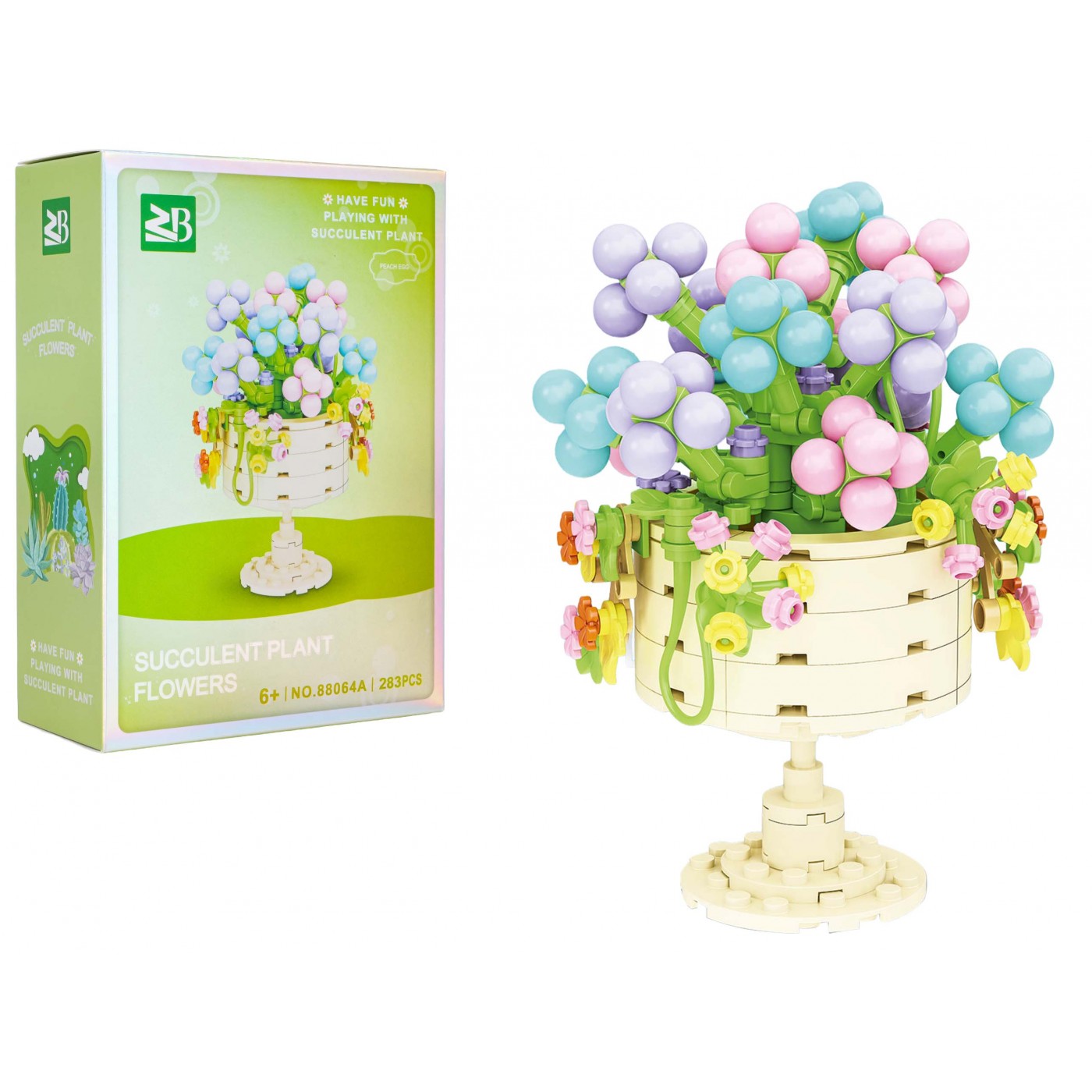 mamido Stavebnica Kvety v kvetináči 283 dielikov pre deti 6+