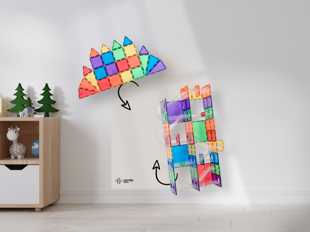 Mamido Mamido Dlaždice Magnetická tapeta na stenu Slonovinovo Biela MT102