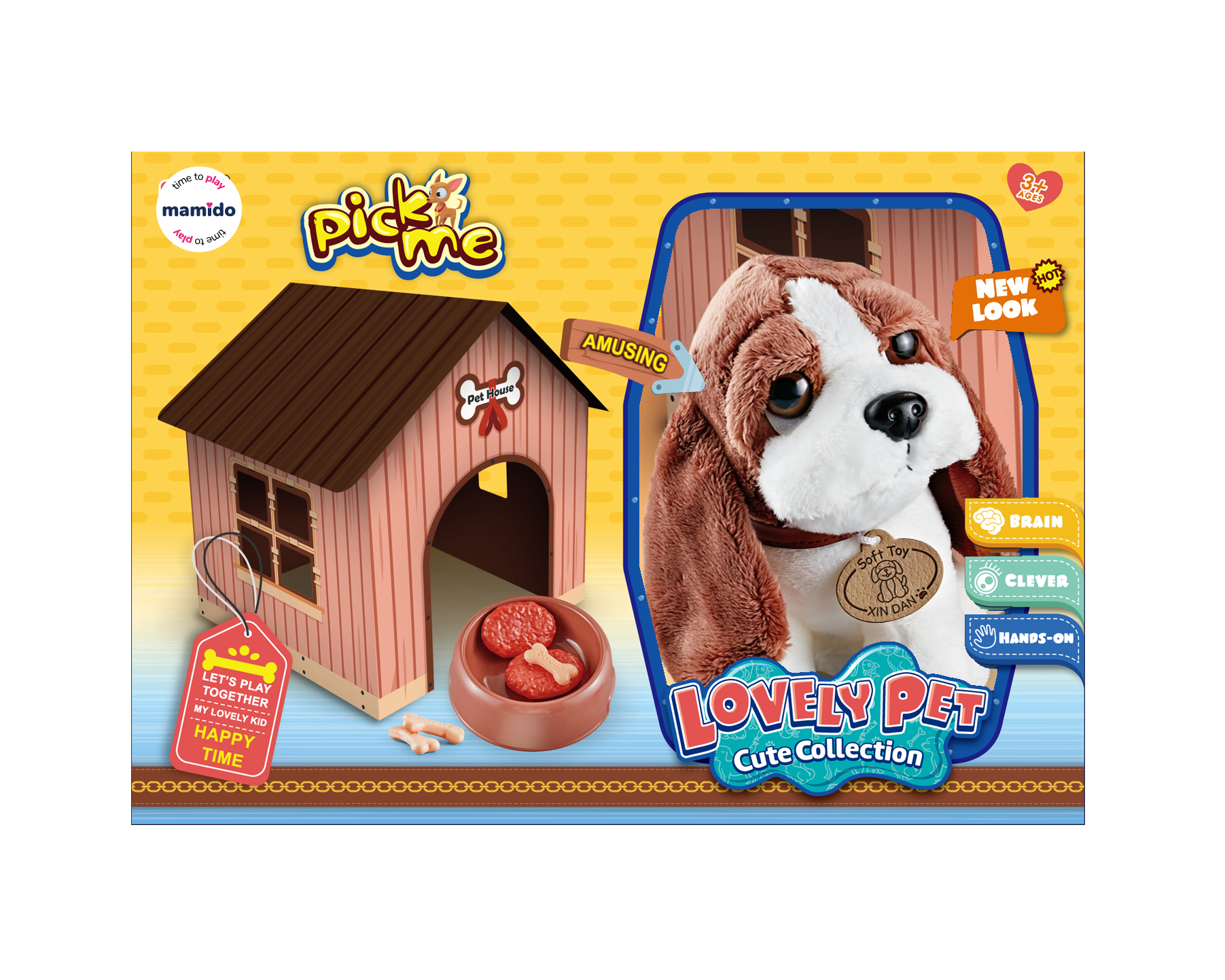 Plyšový psík so psou búdkou a veterinárnym setom + doplnky MT1240