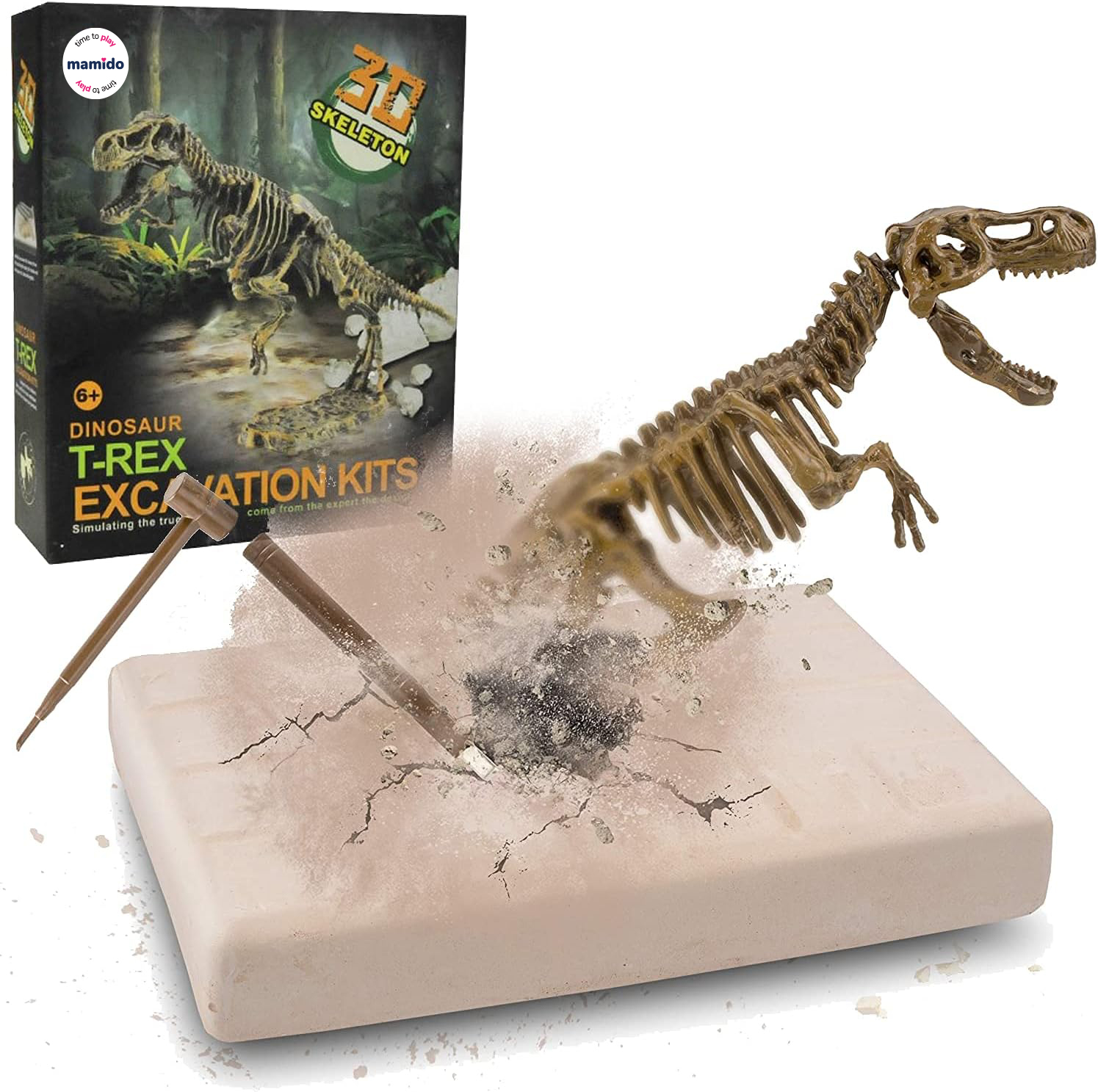 Mamido Mamido Archeologická súprava dinosaurus - kostra T-Rex 3D kostra MT1550