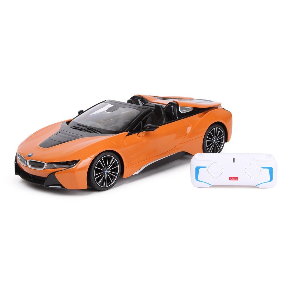 E-shop Rastar Rastar Auto na diaľkové ovládanie BMW i8 Roadster R / C 1:12 oranžové