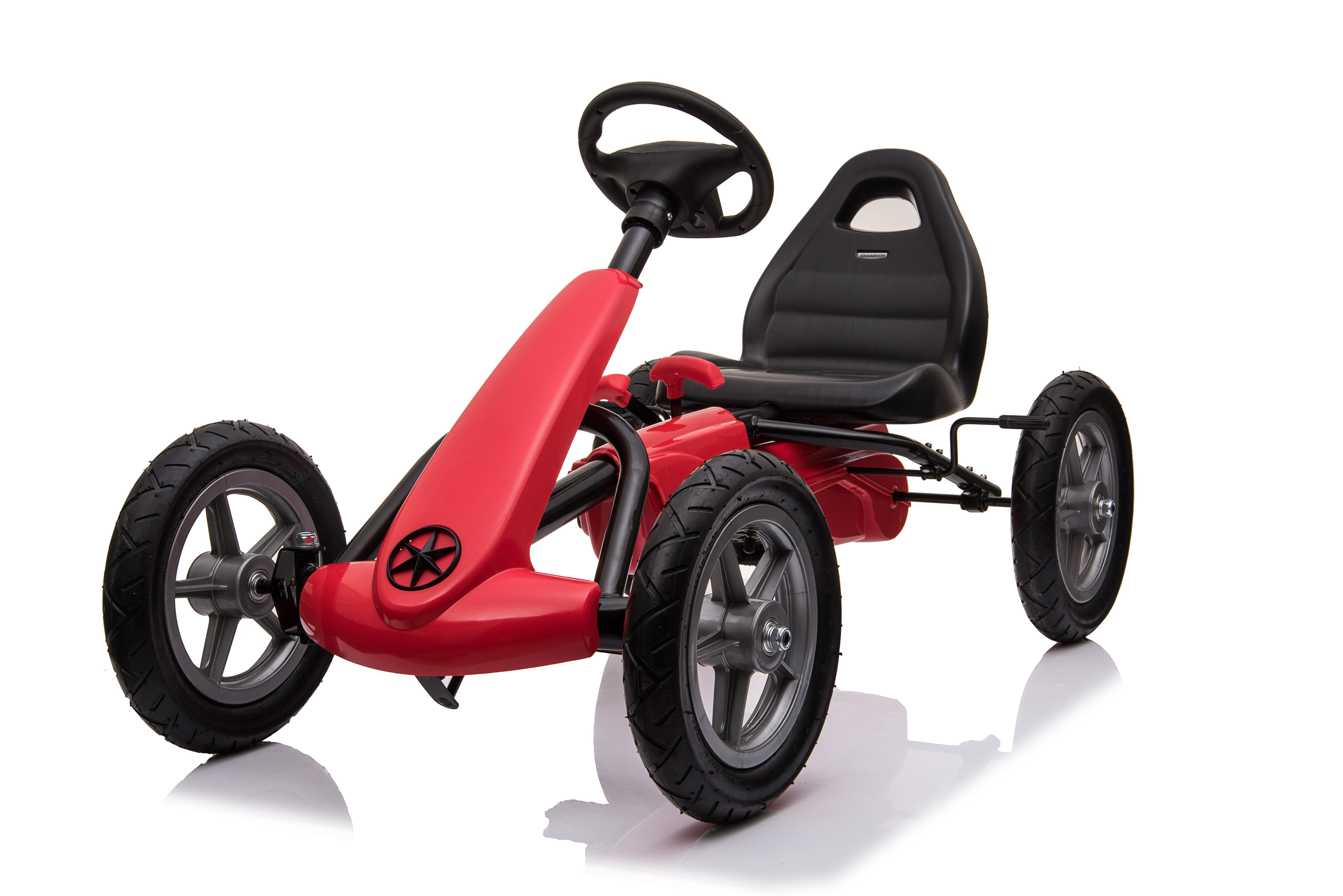 E-shop Mamido Mamido Šliapací motokára s nafukovacími kolesami červená - STAR 1904