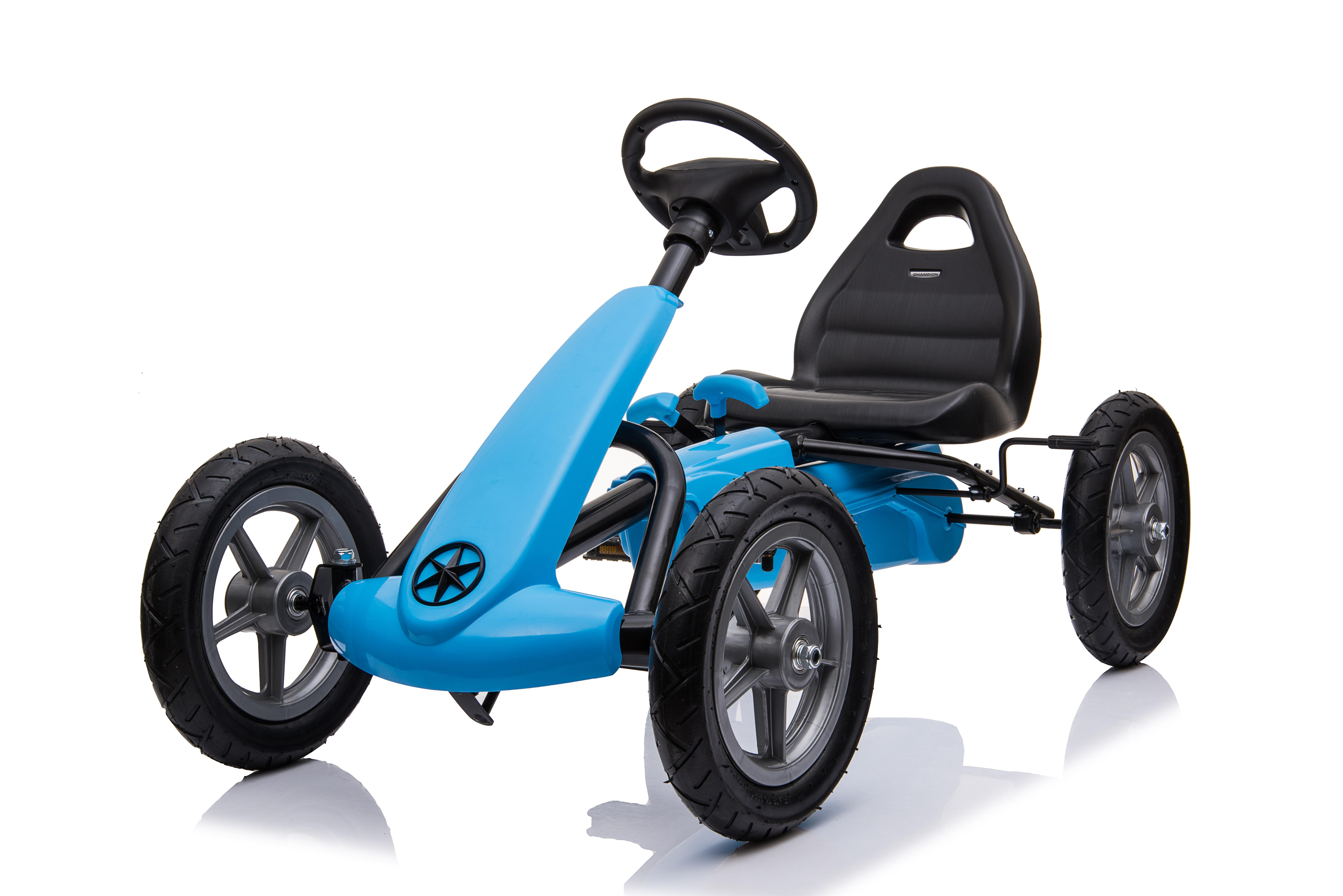E-shop Mamido Mamido Šliapacia motokára s nafukovacími kolesami modrá - STAR 1904