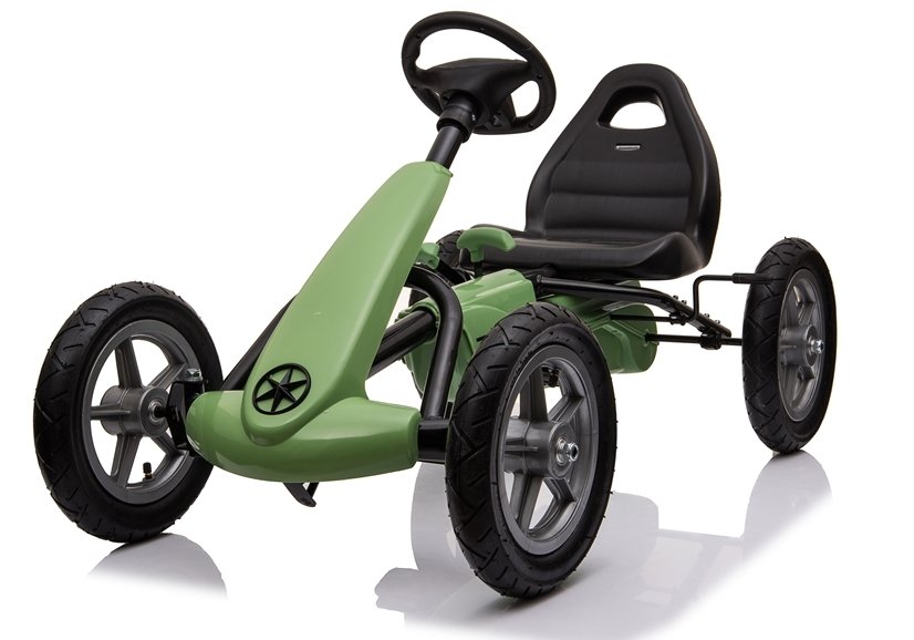 E-shop Mamido Mamido Šliapacia motokára s nafukovacími kolesami zelená - STAR 1904
