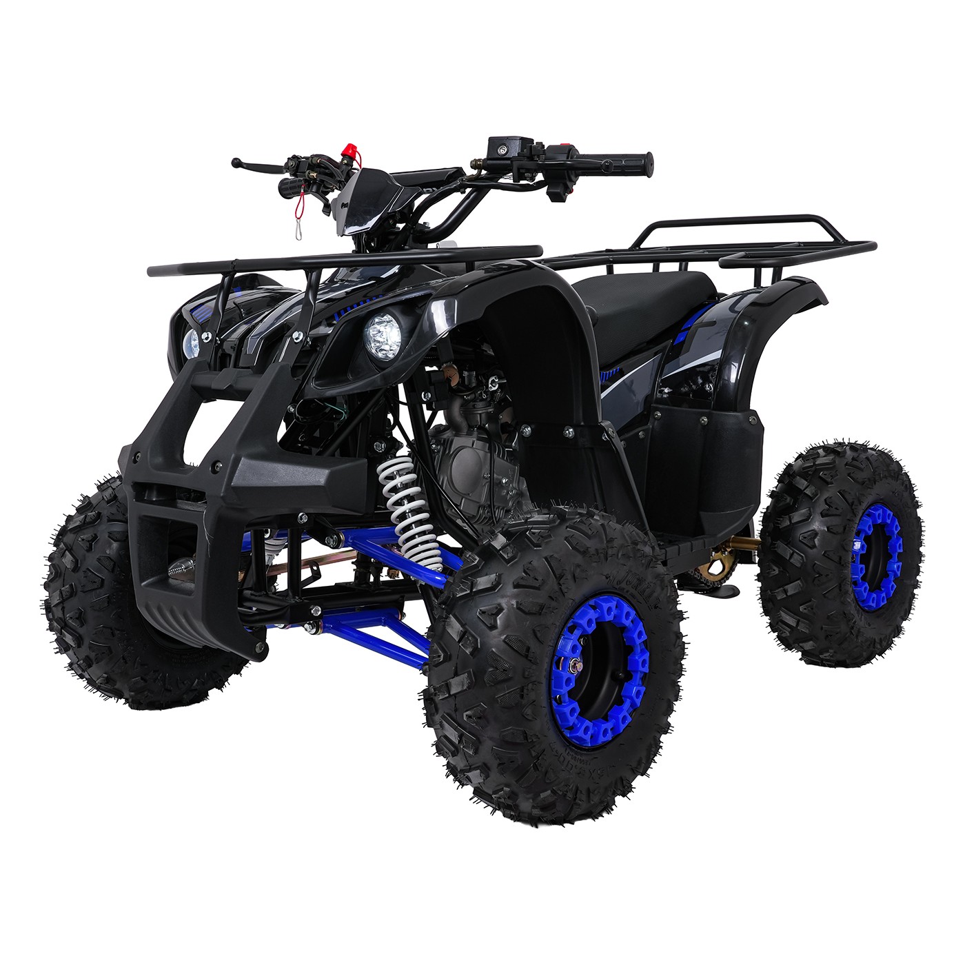 mamido Detská benzínová štvorkolka RamiGO WILDPEAK 110CC čierno-modrá