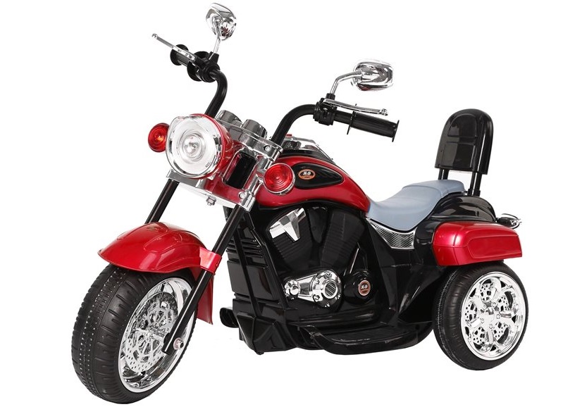 mamido Detská elektrická motorka Chopper červená