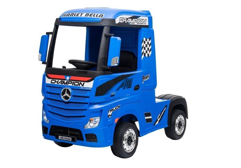 mamido Detský elektrický kamión Mercedes-Benz Actros 4x4 MP4 lakovaný modrý