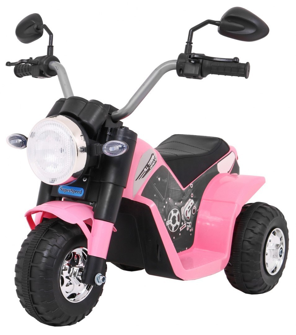 mamido Detská elektrická motorka Minibike ružová