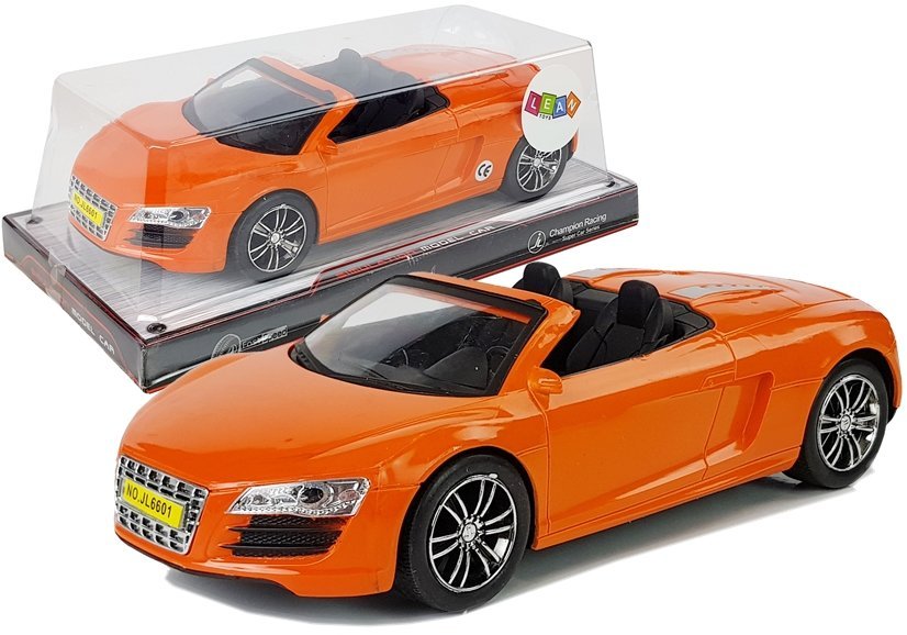 mamido Naťahovacie autíčko kabriolet 1:18 oranžové