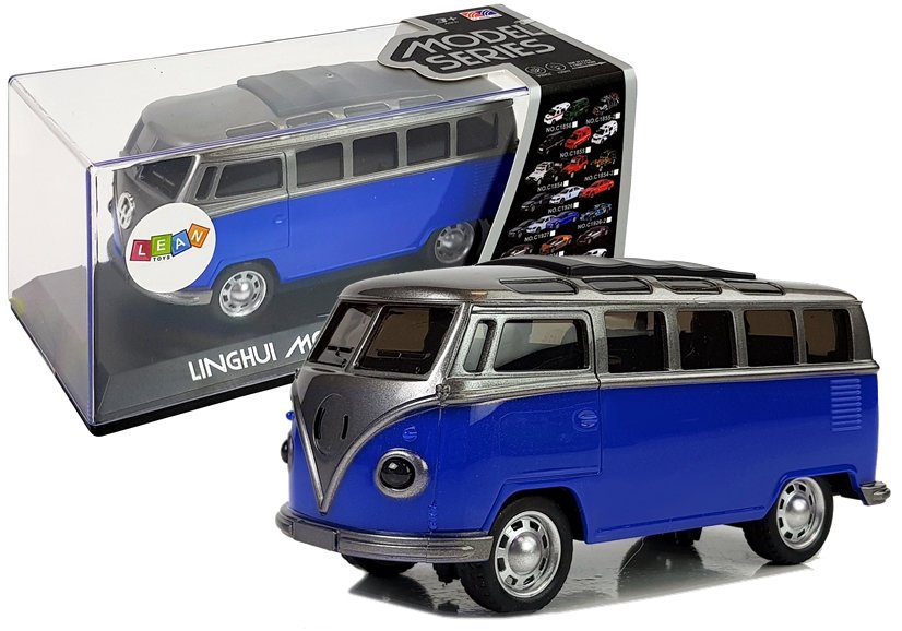 E-shop Naťahovacie autíčko autobus so zvukmi a svetlami modré