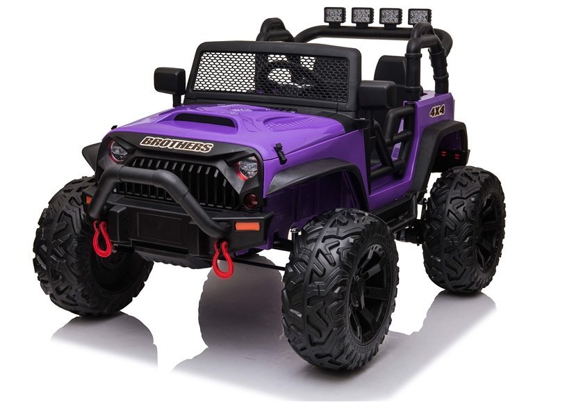 Detské elektrické autíčko jeep Power fialové