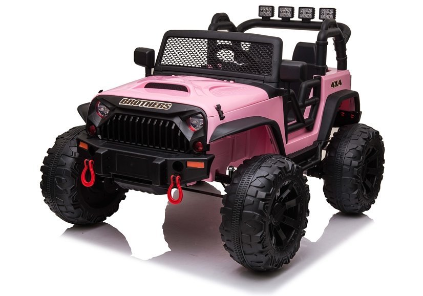 Detské elektrické autíčko jeep Power ružové