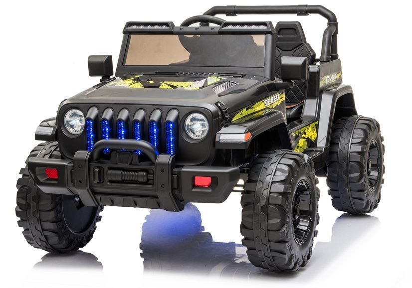 Detské elektrické autíčko jeep Speed čierne