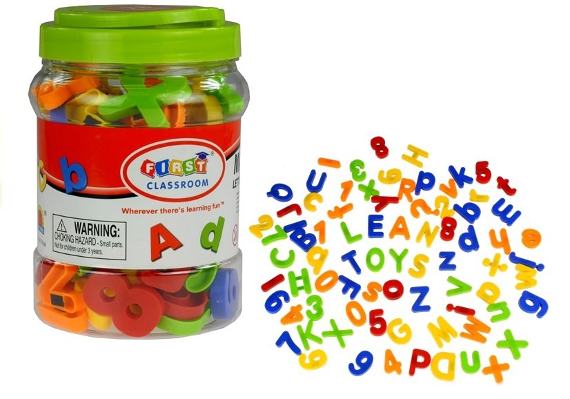 Magnetické písmená a čísla