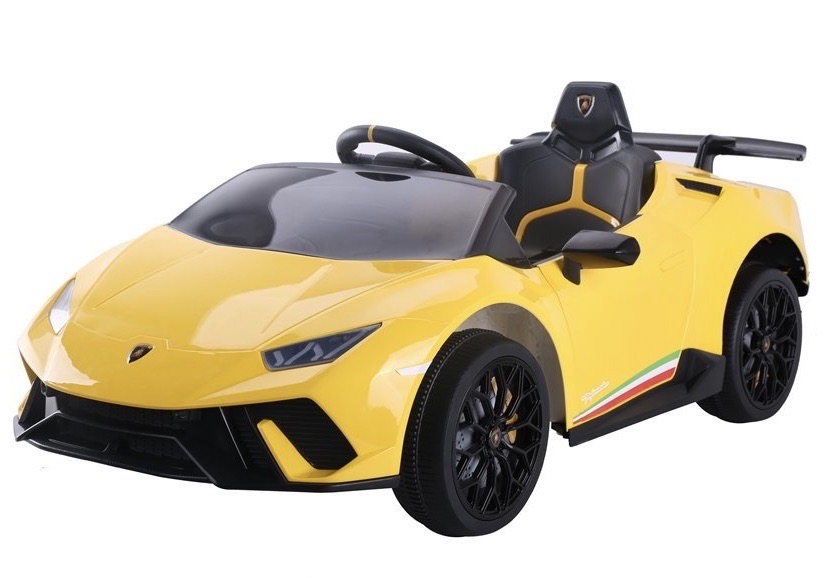 Detské elektrické autíčko Lamborghini Huracan 4x4 žlté