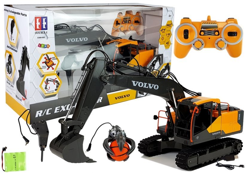 E-shop Double E Double E Bager na diaľkové ovládanie VOLVO R / C 1:16