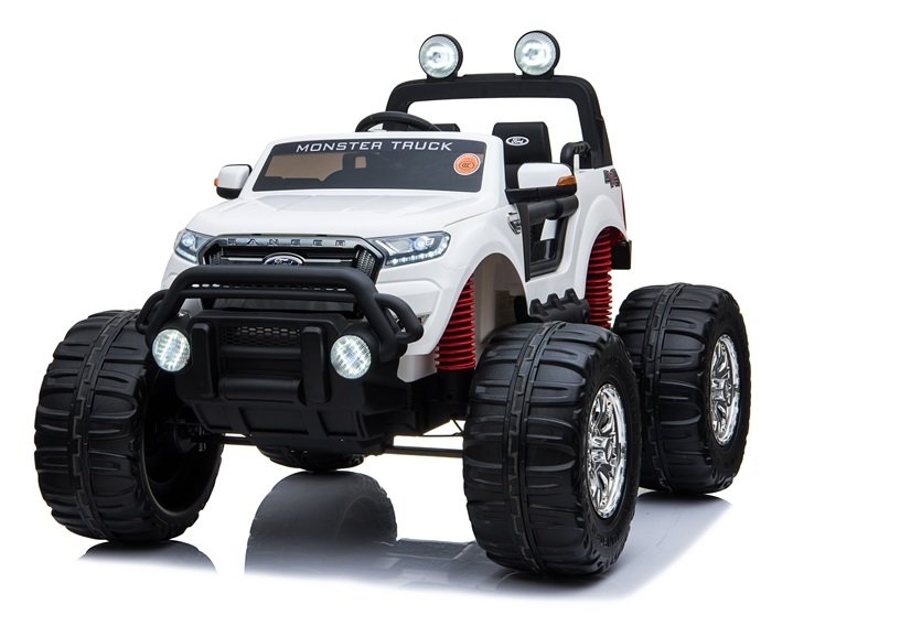 Detské elektrické autíčko Ford Ranger Monster 4x4 LCD MP4 biele