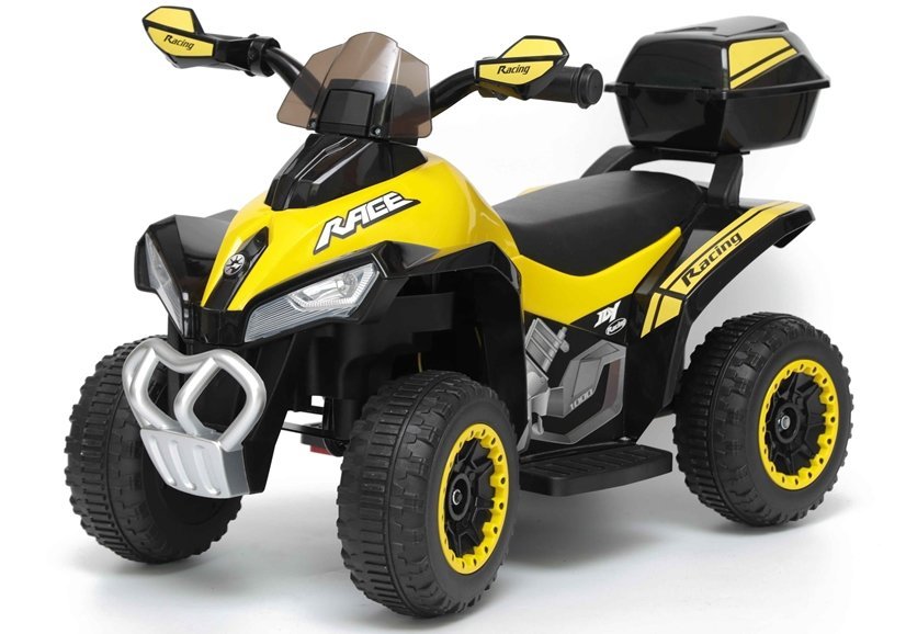 Detská elektrická štvorkolka Race žltá