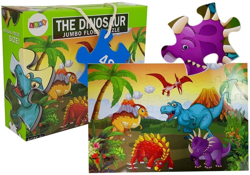 mamido Detské puzzle svet dinosaurov 48 ks