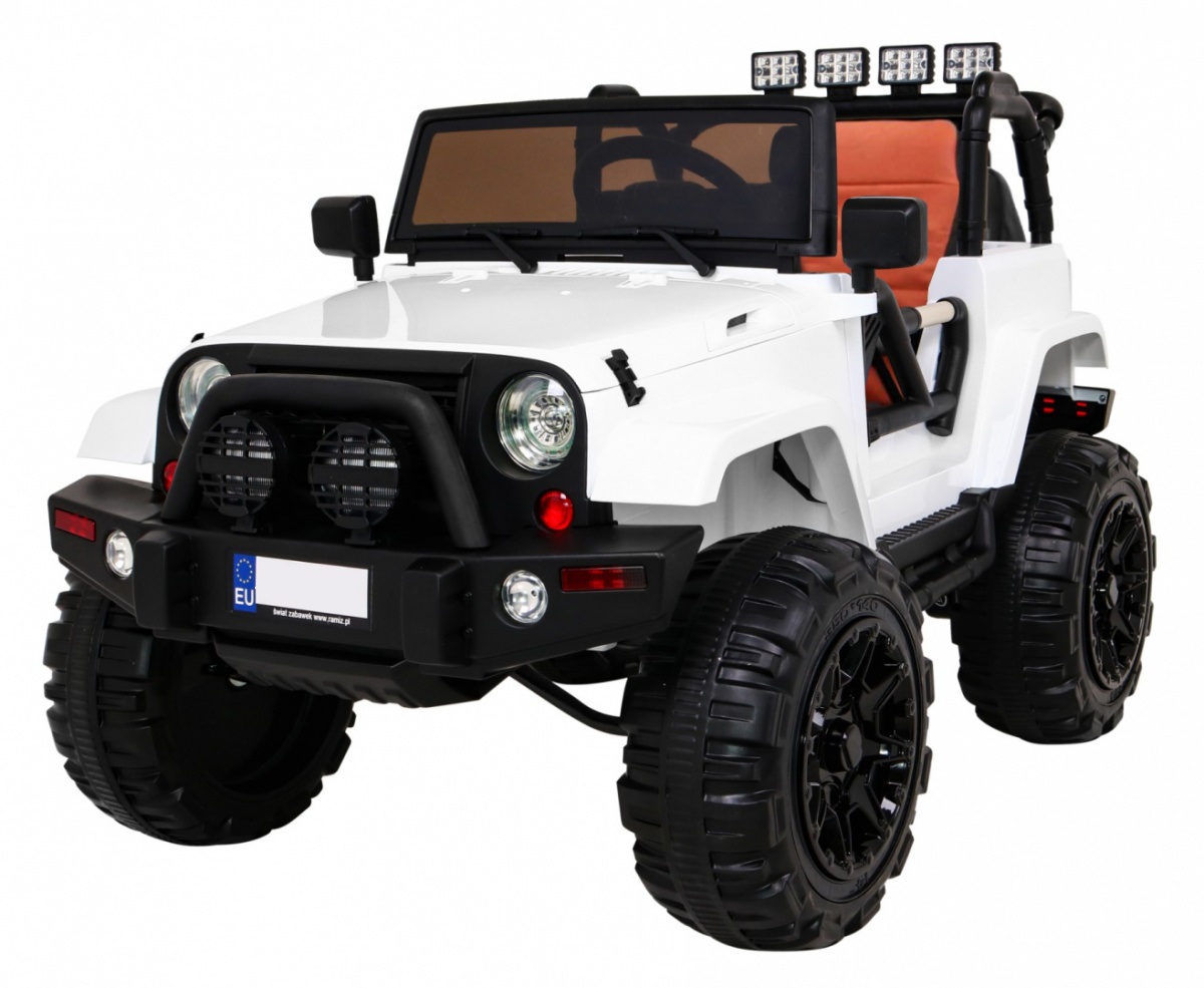 mamido Elektrické autíčko jeep All Terrain biele