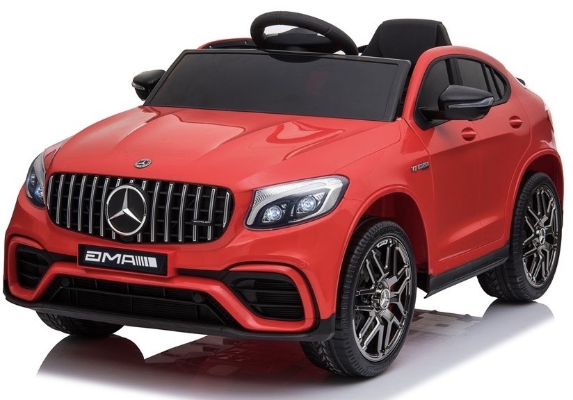 mamido Detské elektrické autíčko Mercedes-Benz GLC 63S 4x4 červené