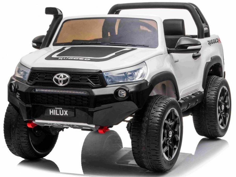 Detské elektrické autíčko Toyota Hillux biele